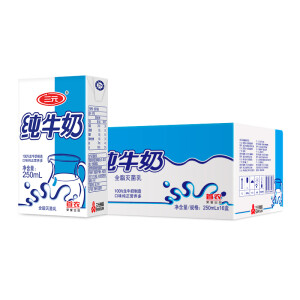 SANYUAN 三元  小方白纯牛奶 250ml*16礼盒装 *6件 +凑单品