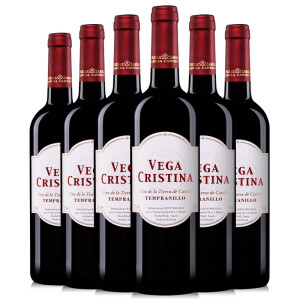 西班牙进口红酒 维伽·科丽斯纳红葡萄酒 750ml*6瓶 整箱装