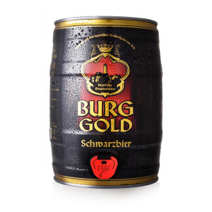 金城堡（Burggold）黑啤酒5L桶德国进口