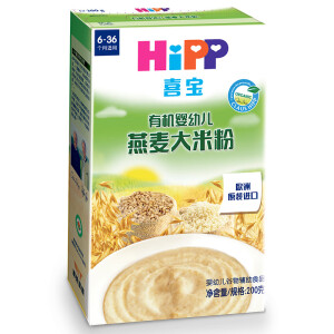 HiPP 喜宝 婴幼儿营养米粉 200g 燕麦大米味 *6件