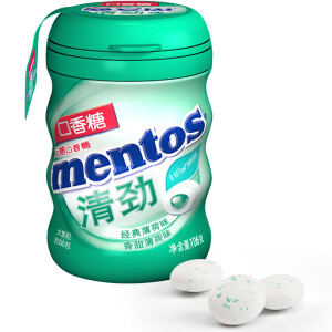 Mentos 曼妥思 清劲无糖口香糖 经典香甜薄荷味106g