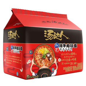 统一汤达人韩式辣牛肉汤面125g*5包