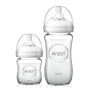 AVENT 新安怡 自然原生 宽口径玻璃奶瓶套装 120ml+240ml