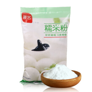 展艺水磨糯米粉500g*3件