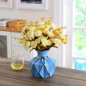 Hoatai Ceramic 华达泰陶瓷 创意陶瓷花瓶摆件工艺品客厅餐桌装饰花艺