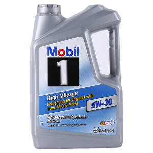 美国原装进口 美孚（Mobil） 1号 全合成机油 5W-30 高里程 SN级 4.73L（5Qt）