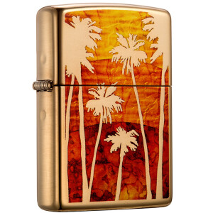 ZIPPO 之宝 29420 海岛椰影 煤油防风火机 +凑单品