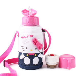 LOCK&LOCK乐扣乐扣HELLOKITTY系列HKT392PIK双盖儿童保温杯550ml*2件