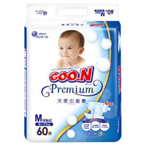GOO.N 大王 天使系列 婴儿纸尿裤 M60片 *2件 +凑单品