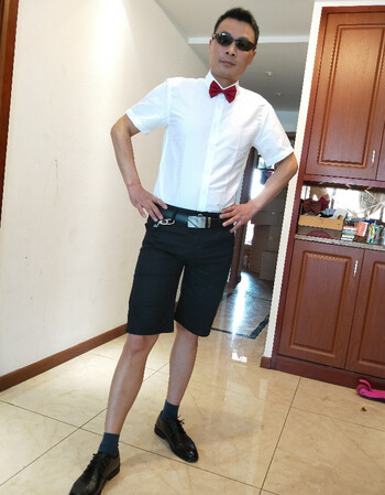 夏季短袖衬衫五分裤短裤伴郎服长袖西裤新郎兄弟团婚礼服 .