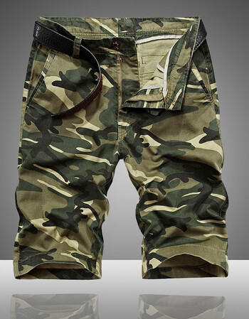 吉普鸟迷彩短裤男夏季新品休闲薄款五分裤男士直筒休闲工装裤夏季纯棉