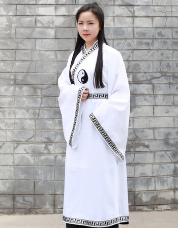 长袍道教长褂太极服道服道袍两件套男道衣女道士服装法衣披挂道教用品