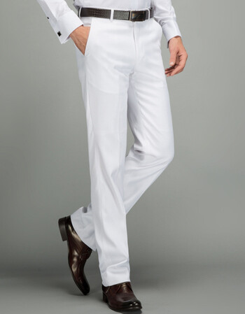 四季可穿20—40岁职业西裤男 职业装新款休闲西裤白色宽松商务休闲