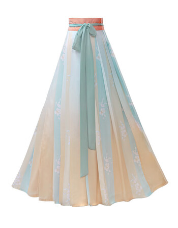 若汐如梦霓裳原创宋制汉服女褙子襦裙抹胸春夏汉服日常内搭橙蓝下裙一