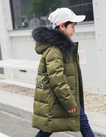 【京东优选】2019新品2019冬装新款儿童羽绒服男童中长款中大童洋气