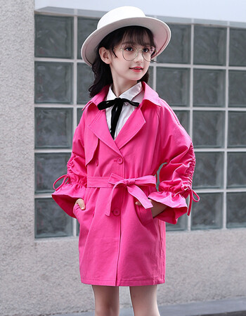 女装 风衣 悦涵宝贝 5女童风衣外套8秋装9中大童小学生女孩10韩版12