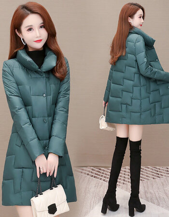 欧偲麦棉服女冬时尚立领小棉袄女新款冬季韩版加厚棉衣女士外套20fs