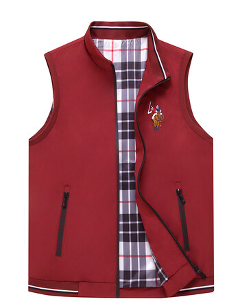 保罗polo男装秋春季坎肩无袖宽松马甲背心高端骑士马球标刺绣商务休闲