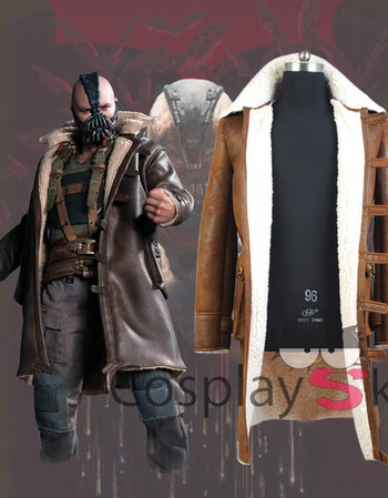 蝙蝠侠cos黑暗骑士崛起bane班恩cosplay服装麂皮大衣贝恩皮衣 男xxl