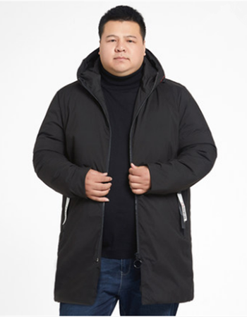 男土肥棉袄冬装肥大号棉衣男士中长款羽绒棉服中年保暖外套胖子大码