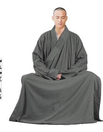 大褂男僧衣僧袍秋冬季加厚保暖和尚衣打坐服出家加大加宽单层深灰色s