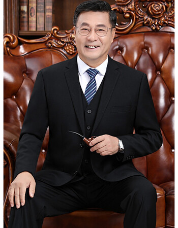 婚庆喜爸爸西装男中年人爸爸套装结婚中老年人男婚礼英伦风父亲成套