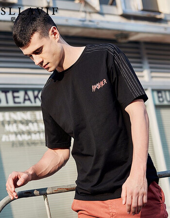 男装 t恤 萨拉维夫(sllavif) sllavif萨拉维夫品牌男装短袖t恤男简约