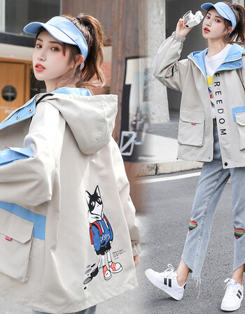 13-15-18初中生高中生女生穿的生学生加绒加厚外套女冬季新款宽松百搭