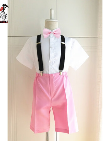 蔻梅 六一演出服纱裙幼儿园合唱服公主裙舞蹈服装表演纱裙 男生:白