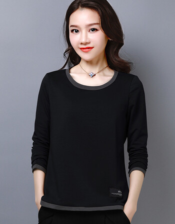 体恤衫韩版圆领套头衫潮 mty917黑色 xl【图片 价格 品牌 报价】-京东
