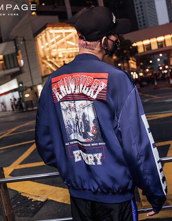 rampage 美国潮牌 夹克男外套2018秋冬季新款休闲韩版修身男女装情侣