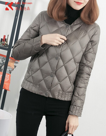 韩版潮流2018秋冬装新款羽绒服女短款轻便显瘦轻薄短外套薄鸭绒羽绒