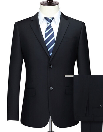 11 西服套装男正装加大码加肥面试西装胖子职业装新郎伴郎结婚礼服