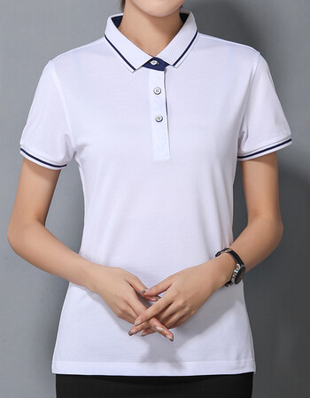 【发票·专票】】2019夏天男女有翻领polo衫上衣服休闲运动体恤条纹