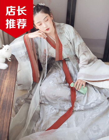 抖音汉服琵琶行白菜正版九尾狐汉服女襦裙收腰