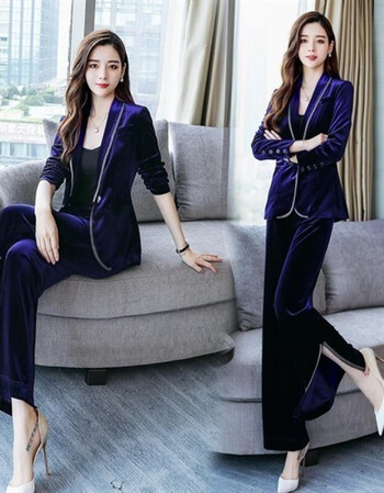 秋装女2018新款蘑菇街秋款女装新款套装女秋装上衣加裤子时尚套装两件