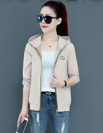 女装新款短款外套女春秋新款棒球服韩版休闲小外套夹克上衣双层带里f3
