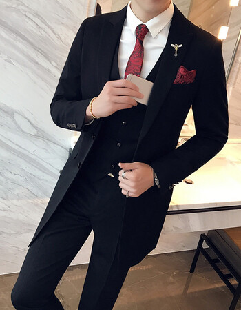 黑色(西装 马甲 裤子)衬衫领带领结 m