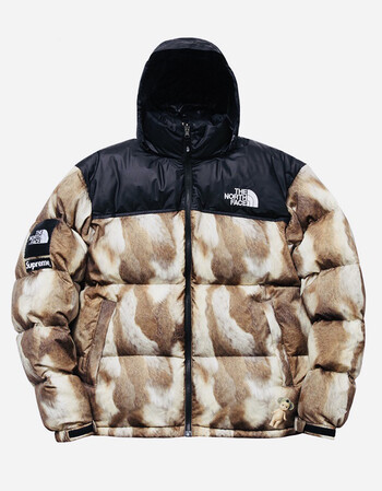 潮牌17fw日版supreme北面联名tnf1996羽绒服男雪山服外套 马毛 s