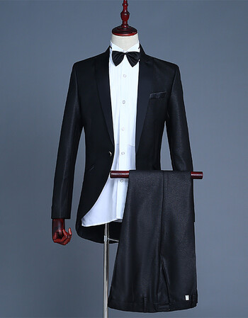 燕尾服男男士礼服小燕尾西服魔术表演指挥服装美声歌手演出服爵士套装