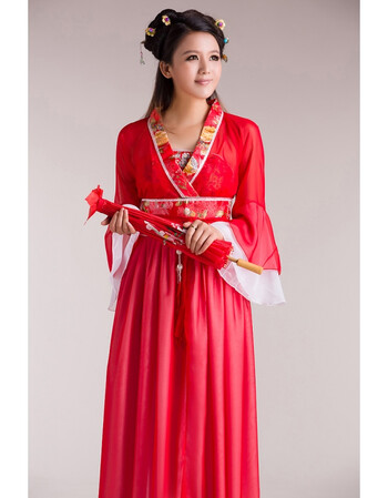 襦裙红色衣服明朝汉服婚礼古装舞台剧造型影视