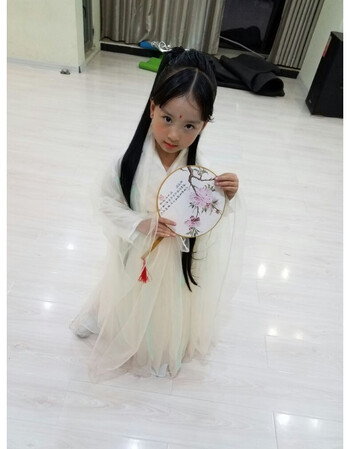 汉服女童白娘子演出服儿童 白素贞古装女小戏骨改良古装小孩qss 白浅