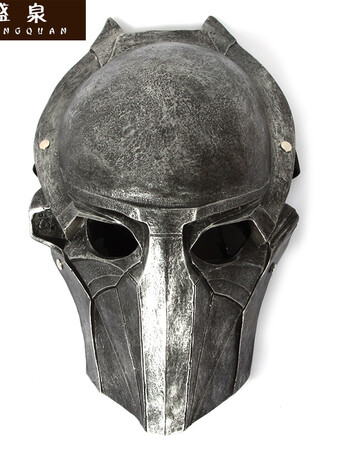 尚秋丹电影主题面具 新铁血战士面具 鹰面树脂面具 古银色