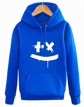 小马丁盖瑞斯martin garrix百大dj电音周边日常休闲套头卫衣衣服 蓝色