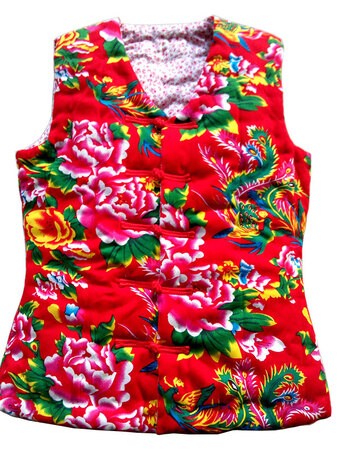 娅洛尔女手工棉马甲东北大花坎肩纯棉花棉背心外穿内穿保暖定做大码