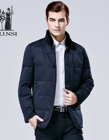 男装 羽绒服 佛伦斯(folunsi) 佛伦斯专柜正品冬季新品纯色简约轻便