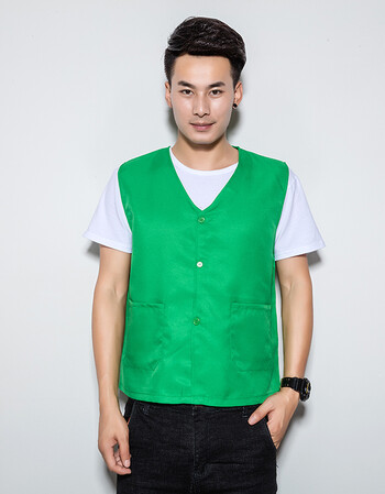 马甲定制宣传红义工工作服 超市公益广告马甲 绿色 l