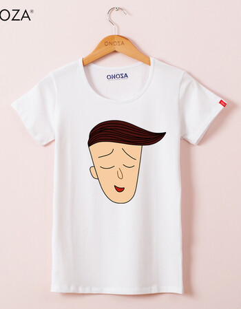 onoza 2015夏装新款女装个性韩版修身t恤女学生花轮时尚印花卡通t恤