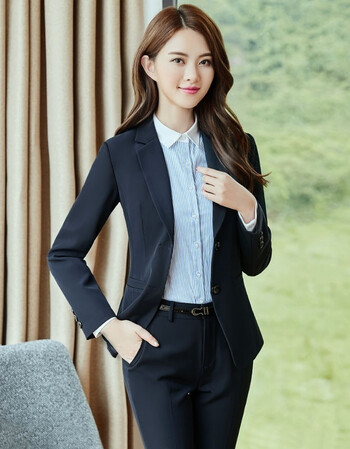 正装女套装大学生韩版三件套职业装时尚面试西装工作服修身西服女