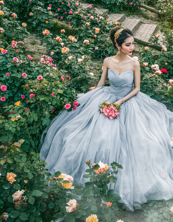 2017秋冬新款外景影楼主题服装个人写真演出服拍照婚纱摄影礼服 精品